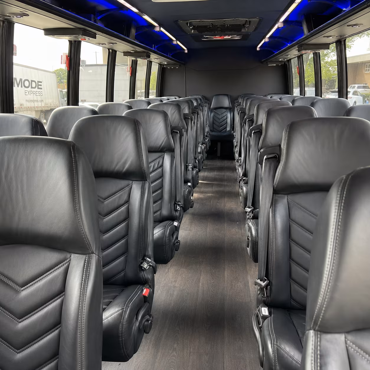 asheville concert transportation onboard seating